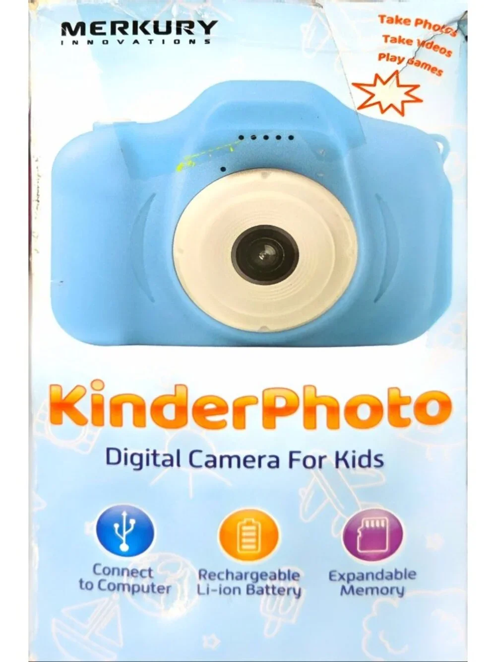 KinderPhoto Digital Camera Video & Photo Capture Kids Merkury Innovations